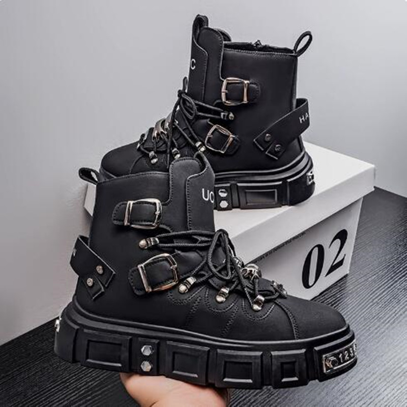 Fashion Rivet Black High top S - Street Fashion Designers 评论和价格